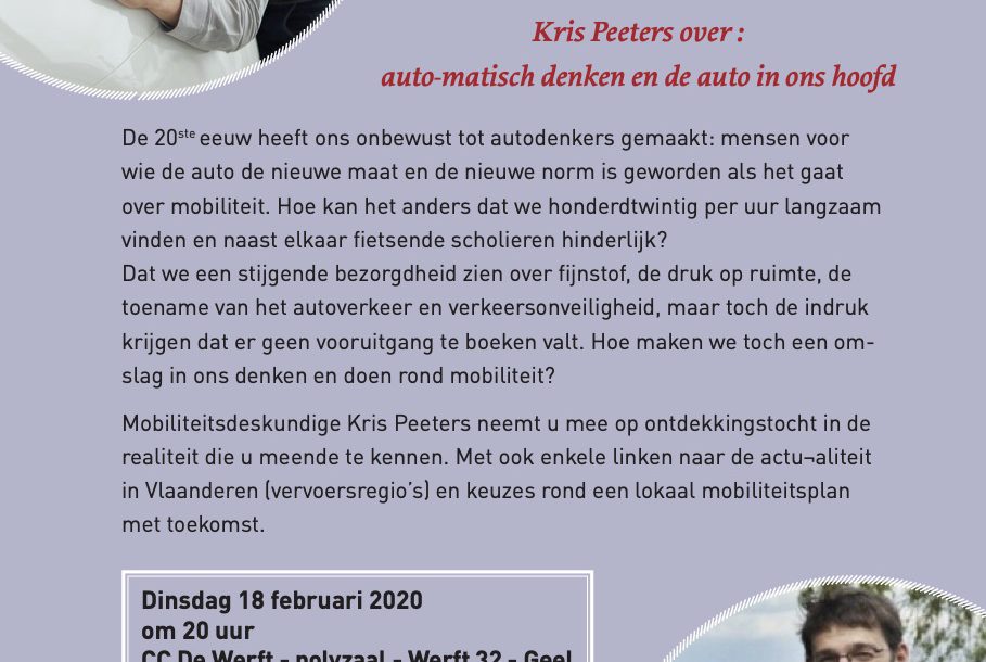 De andere Kris Peeters – over mobiliteit