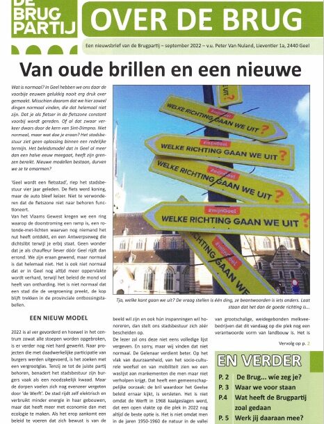 Over de Brug – onze folder van september 2022